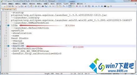 512M就改成256M win10系统启动Zend studio弹出“Failed to create the Java Virtual Machine”的图文步骤